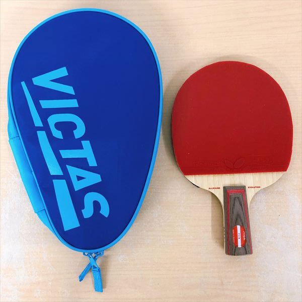 454*STIGA PEN ALLROUND EVOLUTION 卓球ラケット BUTTERFLY TENERGY80/VICTAS ラケットケース拍卖