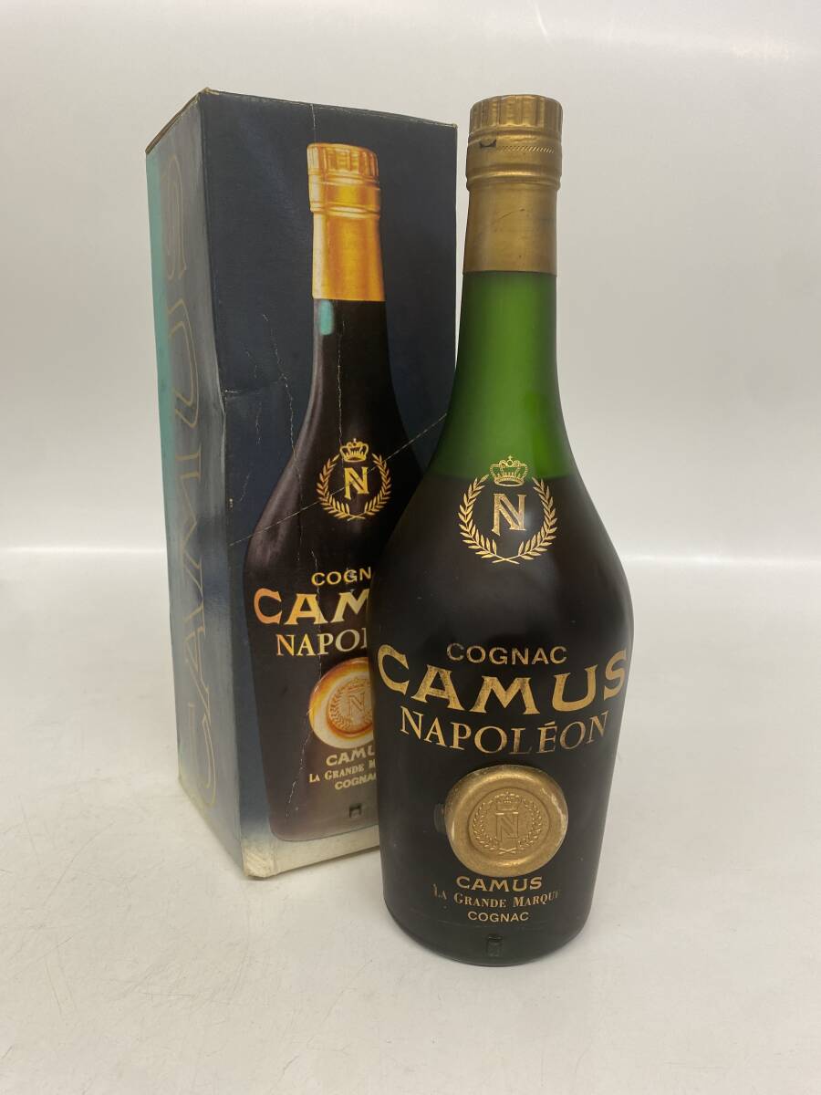 C32/1円〜 CAMUS NAPOLEON LA GRANDE MARQUE カミュ ナポレオン ラ グランマルキ コニャック ブランデー 容量度数未記載 箱付 未開栓拍卖