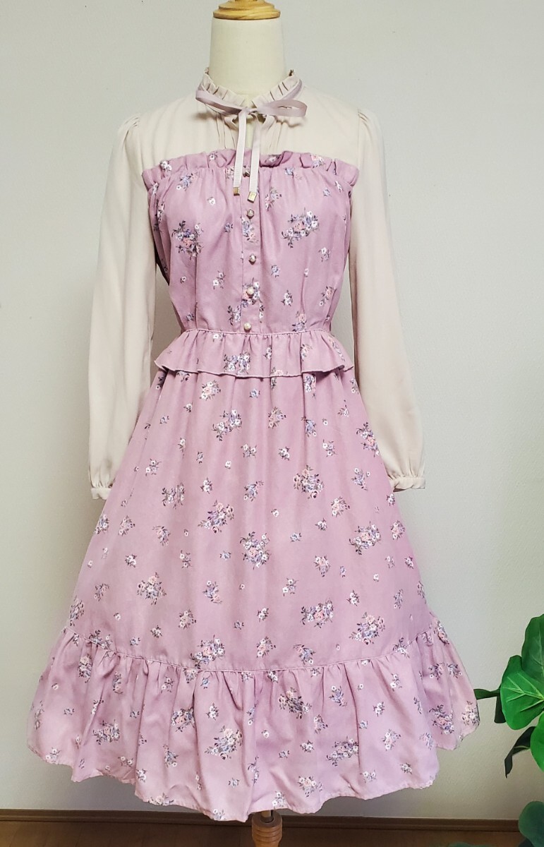 axes femme プチハイドッキングワンピース 淡ピンク 拍卖