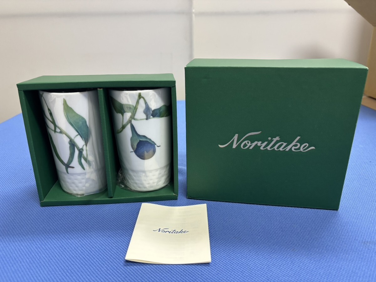 798☆ Noritake ノリタケ【京香旬彩】 タンブラー ペアセット/新品未使用/ 1620-45拍卖