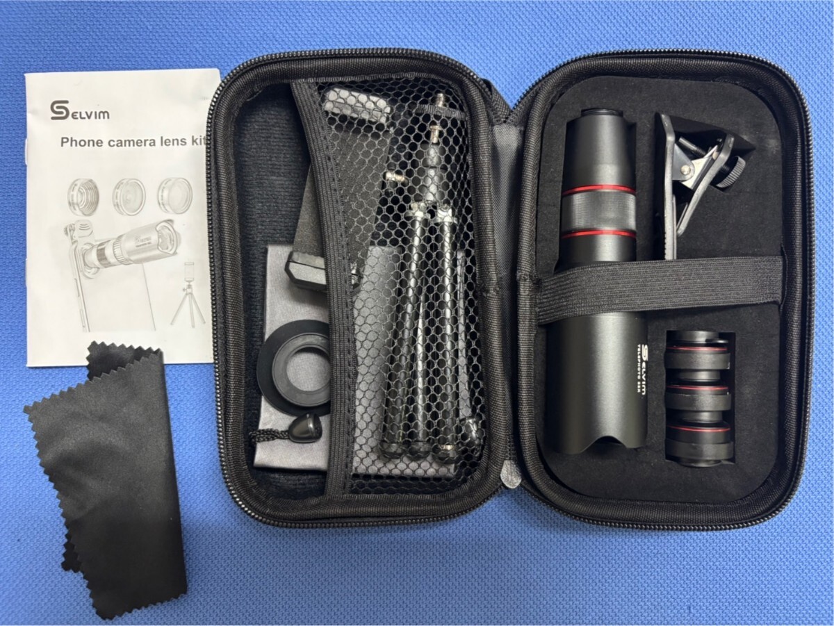 706☆【美品】スマホ 望遠レンズセット/単眼鏡レンズセット/スマホ用カメラレンズ/Selvim Phone camera lens kit拍卖