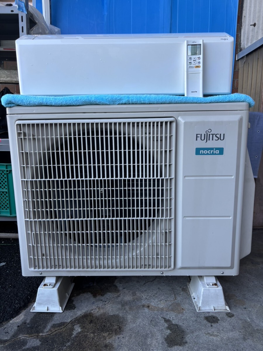 757☆【引き取り限定】富士通 ノクリア/ルームエアコン/AS-C22J-W/2019年/2.2kw/中古/ おもに6畳用拍卖