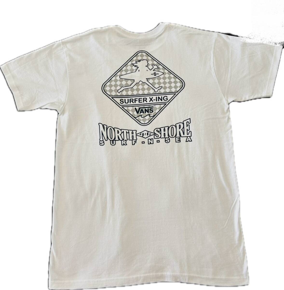 SURF-N-SEA サーフアンドシー Tシャツ NORTH SHORE メンズ VANS コラボ Mサイズ ホワイト 白色 新品未使用 直営品拍卖