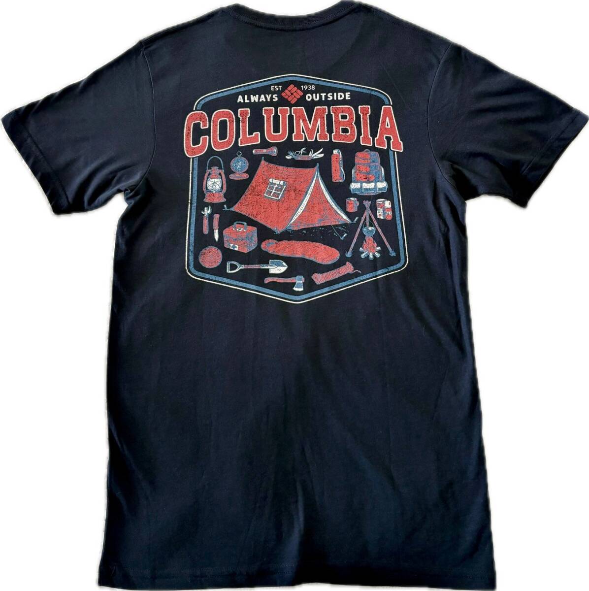 Columbia コロンビア Tシャツ Sサイズ 紺色 ネイビー メンズ 新品未使用 正規品拍卖