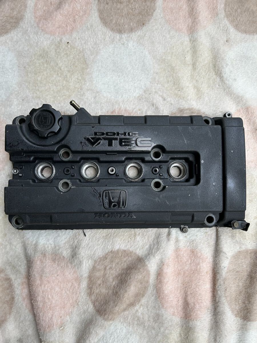 ホンダ 純正 EG6 シビック B16A B型 VTEC エンジン シリンダー ヘッドカバー タペットカバー B18C B16B EK4 EK9 黒拍卖