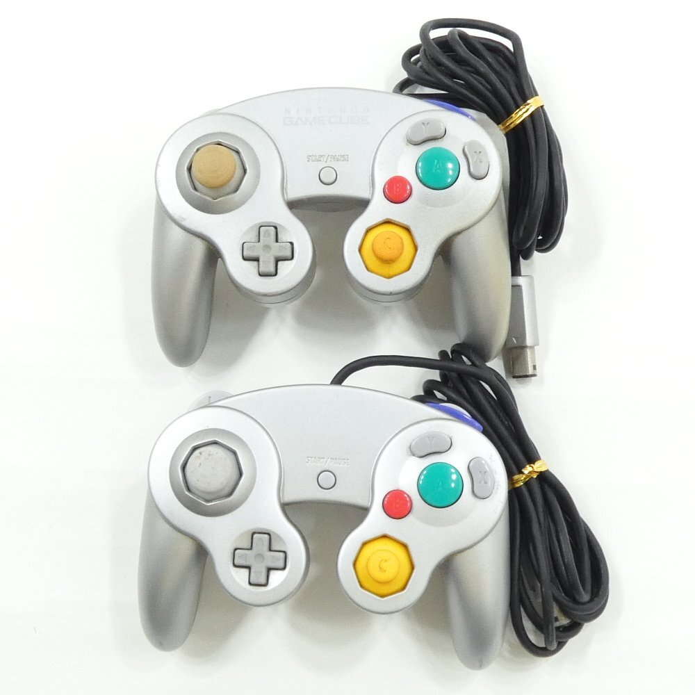 ジャンク Nintendo 任天堂 ゲームキューブ 純正コントローラ 2点セット #1022128 CUBE ゲーム アクセサリ拍卖