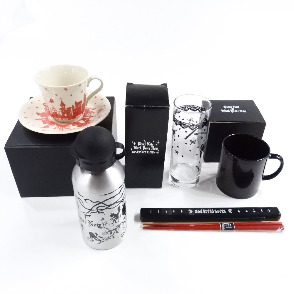 未使用 BLACK PEACE NOW ブラックピースナウ まとめ売り #1022215 BPN ティーカップ マグカップ コップ ドリンクボトル お箸拍卖