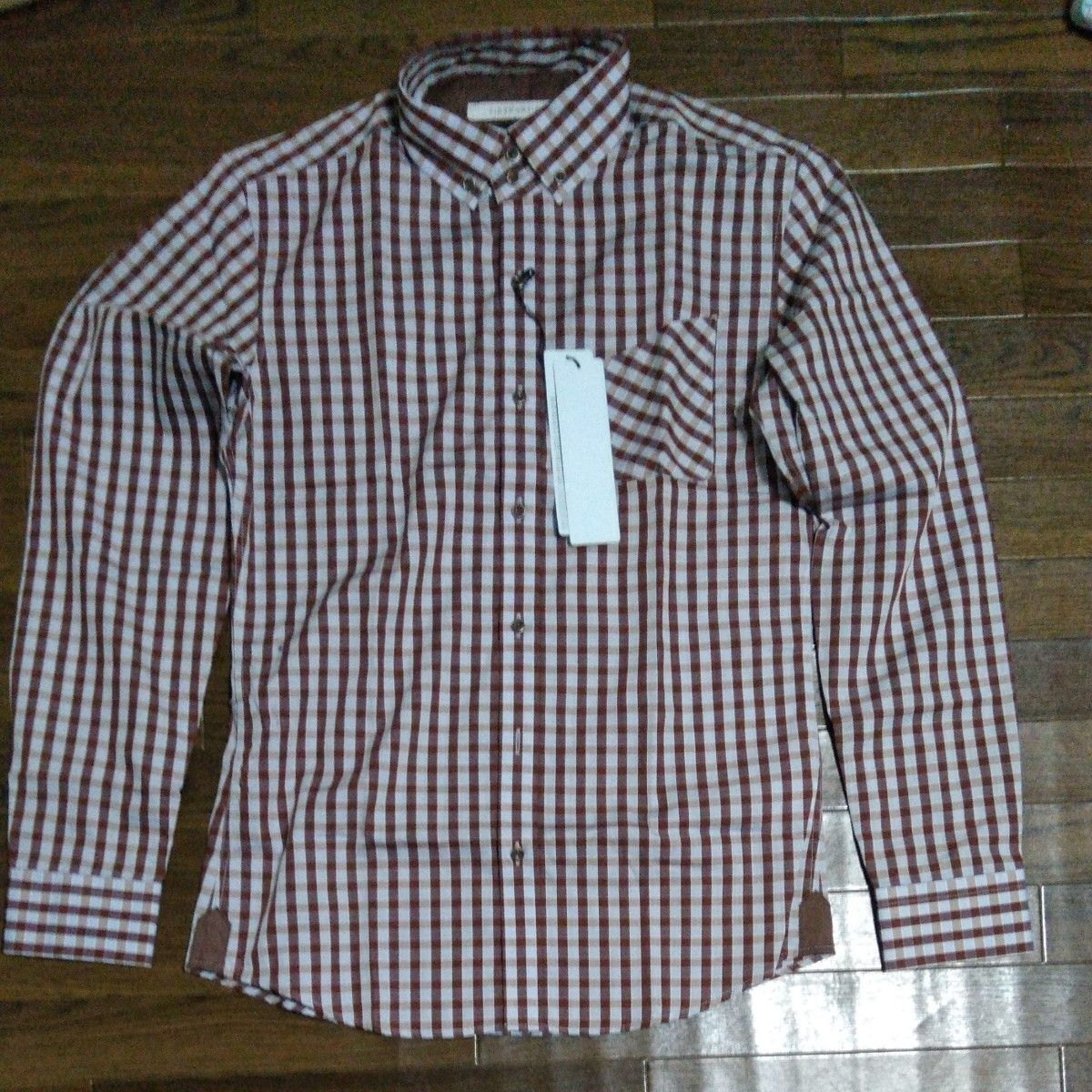 新品未使用長袖シャツ ziosongio Sサイズ Mサイズ 限定品 カジュアルシャツ スリムサイズ 激安拍卖