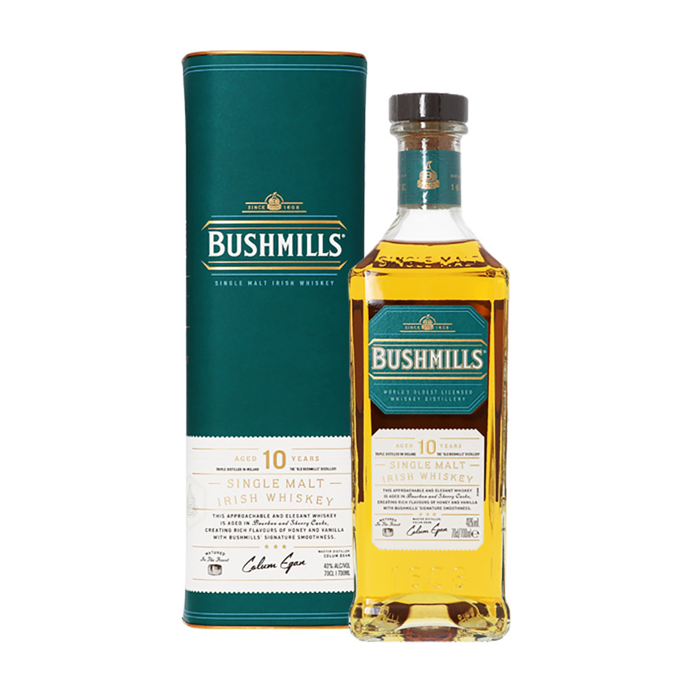 ウイスキー アイリッシュ ブッシュミルズ シングルモルト 10年 アイリッシュウイスキー 40度 700ml 箱入り拍卖