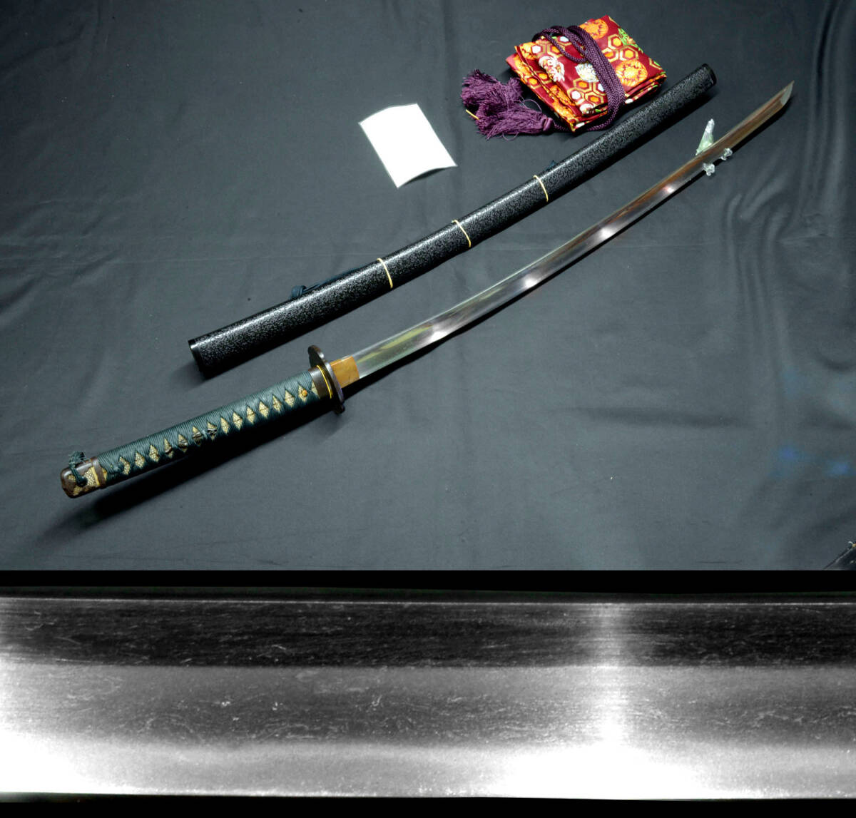 二尺五寸の勤皇刀、鬼反りの太刀姿 細川正義高弟/作陽士多田正利 素晴らしい本歌肥後拵 拍卖