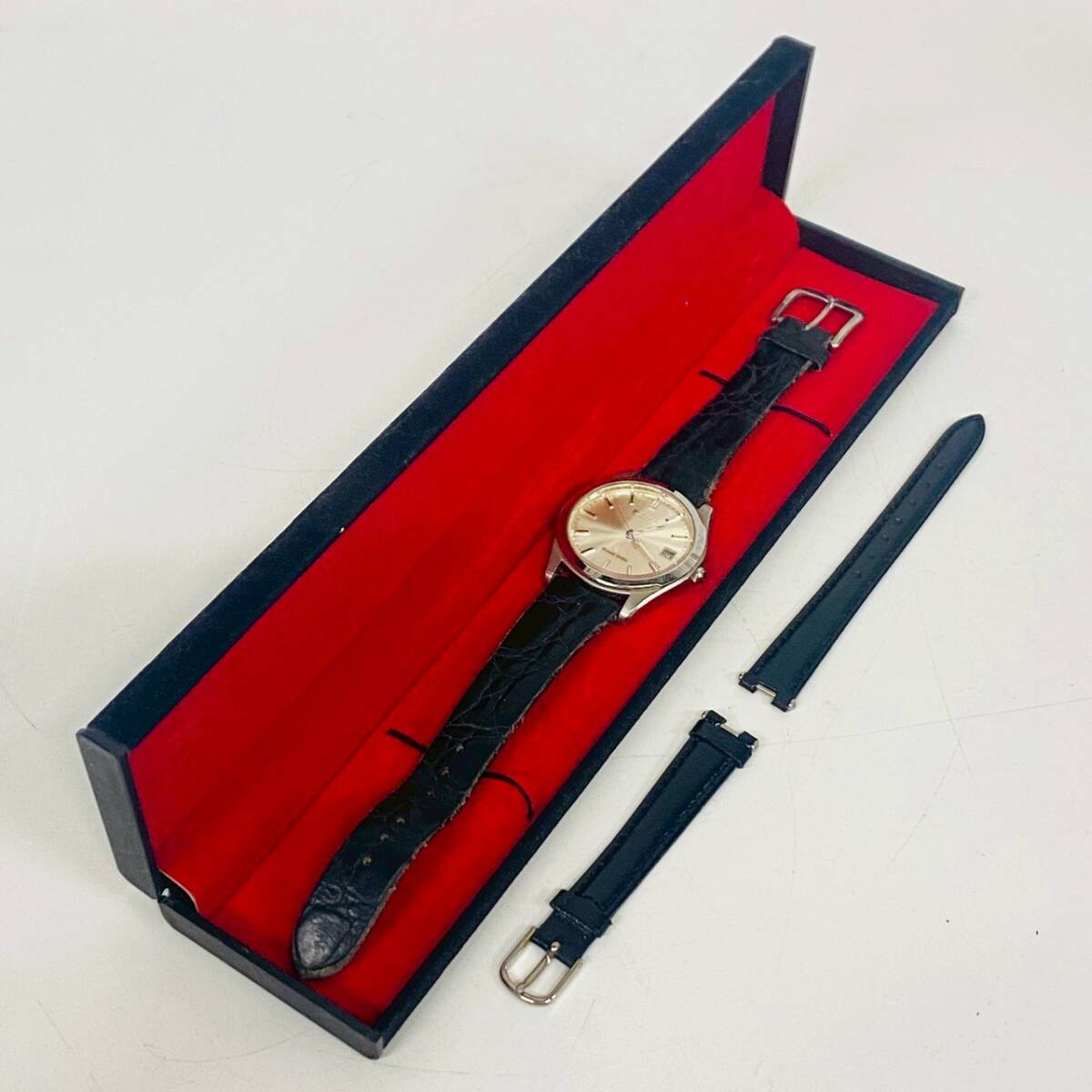 1円~【実動】セイコー SEIKO グランドセイコー GS 8N65-8000 クォーツ メンズ腕時計 シルバー文字盤 デイト 3針 純正尾錠 K183573拍卖