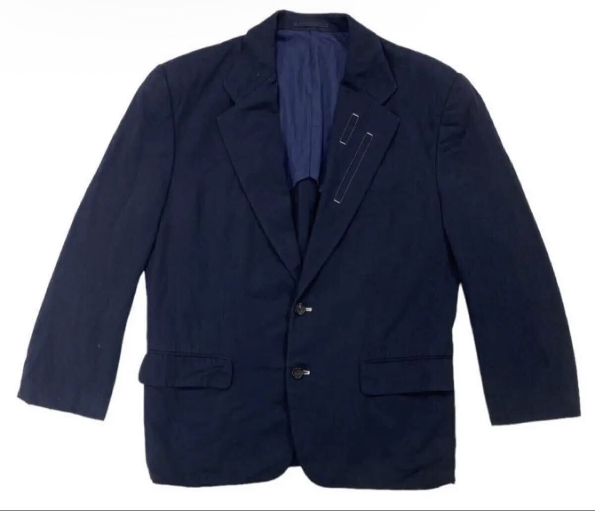 90s アーカイブ AD1990 ▲ COMME des GARCONS HOMME PLUS コムデギャルソン オム プリュス ▲ 飾りステッチ ブレザー ジャケット ネイビーS拍卖