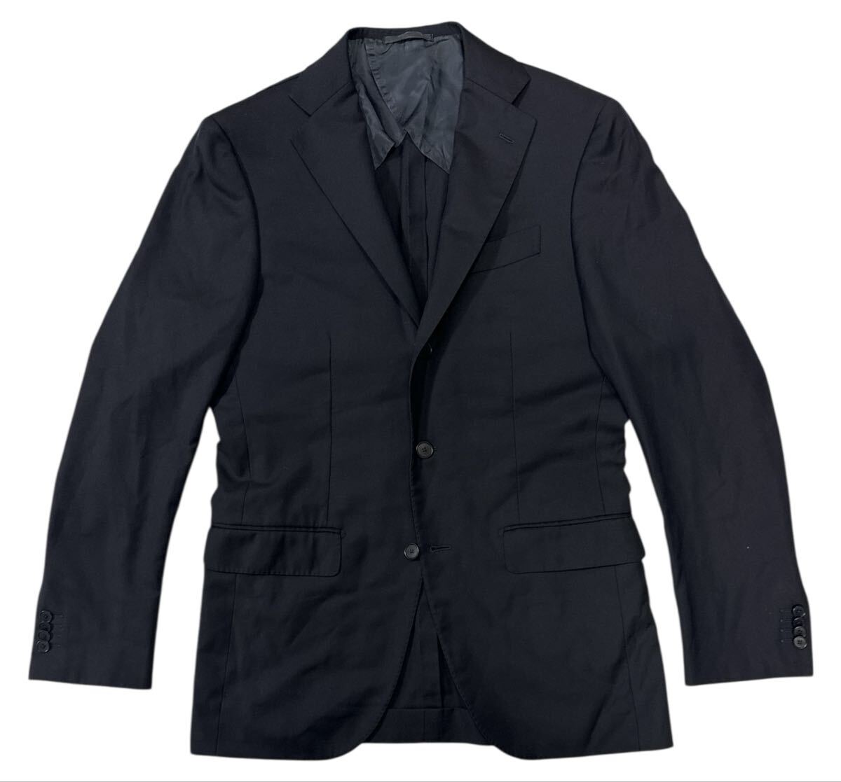 ▲ SHIPS シップス × LoroPiana ロロピアーナ ▲ 3釦 ウール ブレザー ジャケット ネイビー 48拍卖