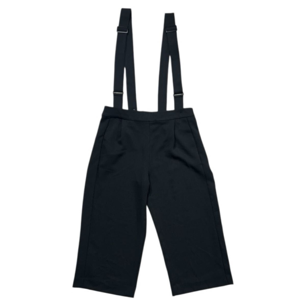 ■ COMPTOIR DES COTONNIERS コントワー・デ・コトニエ ■ 取り外し可能 サスペンダー付 ガウチョパンツ ダークネイビー 7拍卖