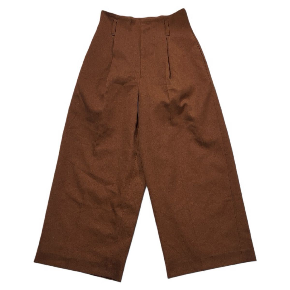 ■ Ray BEAMS レイ ビームス ■ ワイド バギーパンツ ブラウン 0拍卖