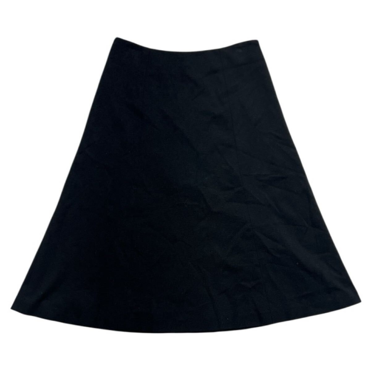 ■ AMACA アマカ ■ レーヨン フレアスカート ブラック 38拍卖
