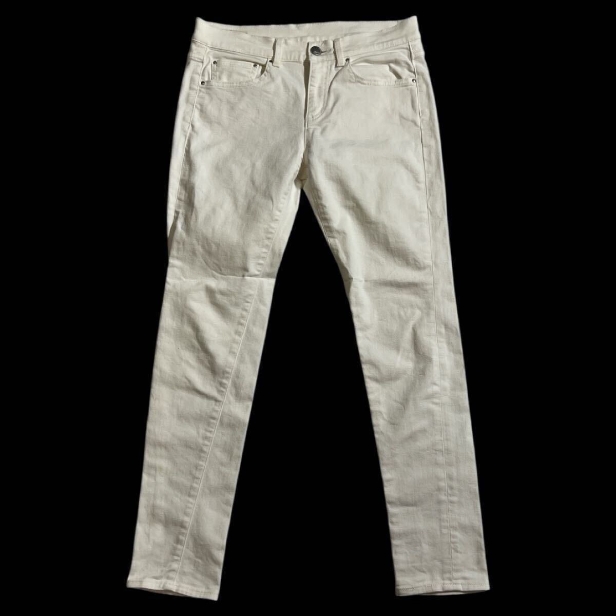 ■ K.T KIYOKO TAKASE ケーティー キヨコタカセ ■ ロゴ レザー パッチ 金具 ストレッチ ホワイトデニム 9拍卖