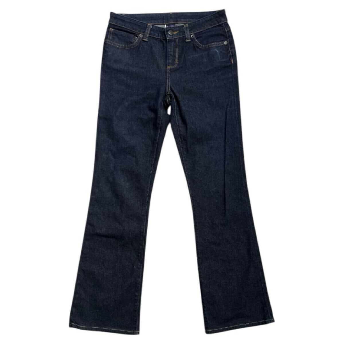 ■ patagonia パタゴニア ■ ロゴ ラベル ストレッチ 濃紺 ブーツカット デニム インディゴブルー 27拍卖