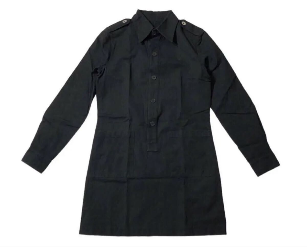 ▲ A.P.C. アー・ペー・セー ▲ 長袖 ミリタリー シャツ ワンピース ワンピ ブラック 36拍卖