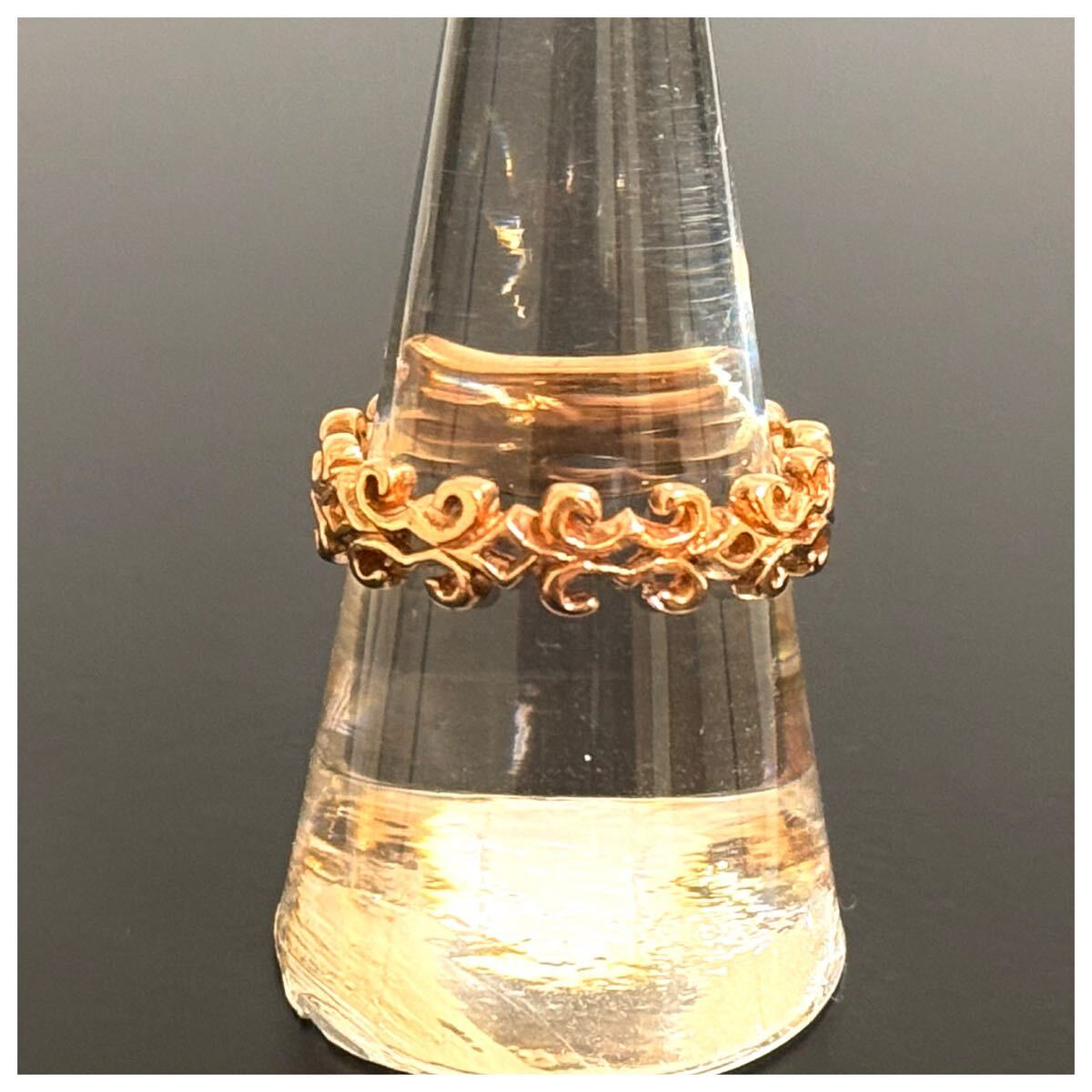 ARPEGE アルページュ ピンクゴールド アラベスク リング 指輪拍卖