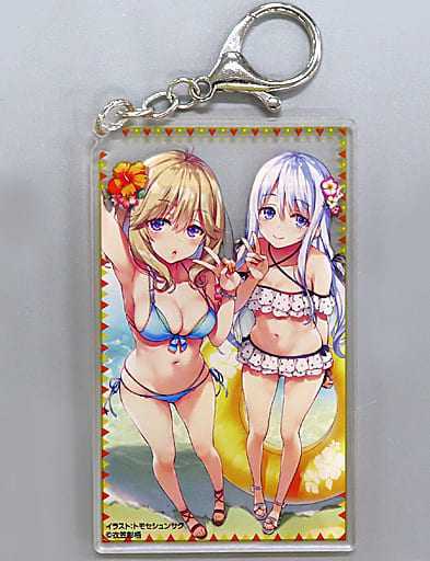 ようこそ実力至上主義の教室へ 2年生編 よう実 椎名ひより&椿桜子 ビッグ アクリル キーホルダー 水着 未開封新品 アライブ アクキー拍卖