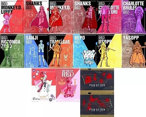 ONEPIECE ワンピース FILM RED 一番くじ クリアファイル 1箱 全8種 22個 44枚セット拍卖