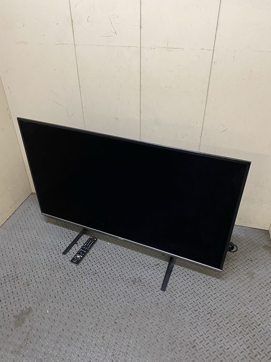 W家C○086 動作確認済み SHARP 液晶テレ LC-50US45 50インチ シャープ テレビ AQUOS 2018年製 リモコン付き 中古品拍卖