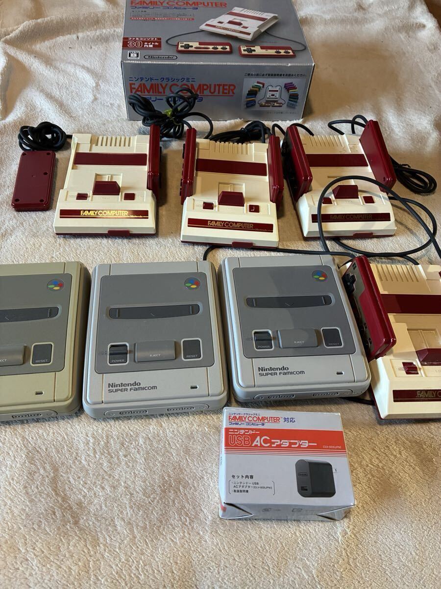 ファミコン スーパーファミコン クラシックミニ8台拍卖