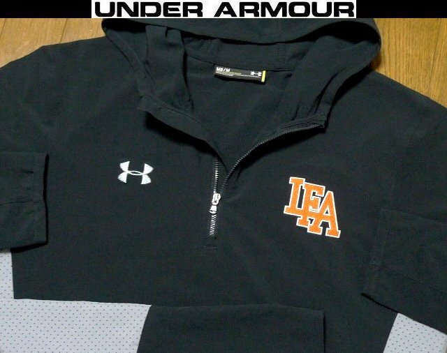 XL日本サイズ位【即買送料無料】超希少 アンダーアーマーUSA限定モデル1点物 美品 防風撥水 特注刺繍4方向伸縮パーカー ジャケット拍卖