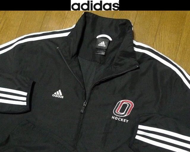 4L-5L・3XL-4XL 日本サイズ位【即決セール!送料無料】超希少 アディダス USA限定3本ラインモデル1点物 美品 防風撥水 ジャケット拍卖