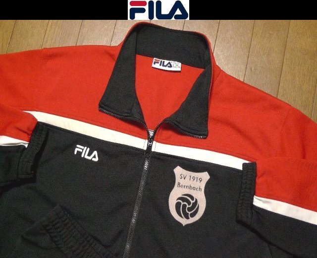 2XL-3XL日本サイズ位★セール送無料★超希少 FILA フィラ USA限定80年代後期モデル1点物 美品 特注ジャージ ジャケット拍卖