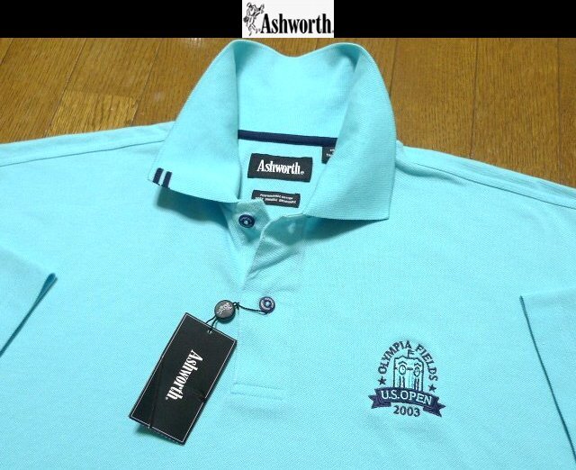 4L-5L・3XL-4XL日本サイズ位【即決セール送料無料】新品 超希少 アシュワース USA限定USオープンモデル1点物 特注刺繍 ポロシャツ拍卖