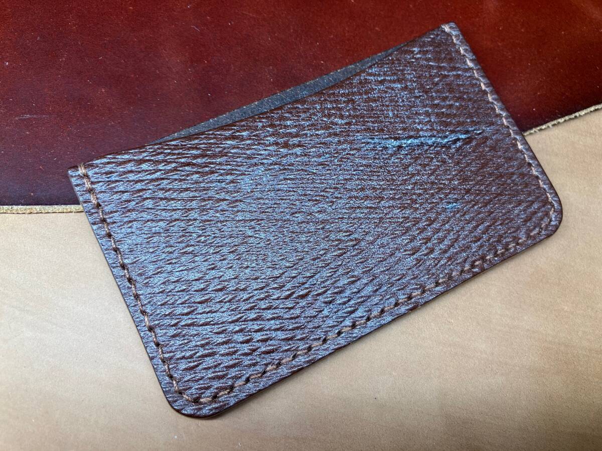 ■no.1083★カードケース/名刺入れ★ロシアンカーフ★ロシアンブラウン拍卖