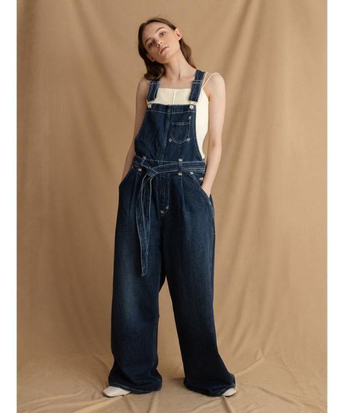 リーバイス レッド レディース ルーズ デニム オーバーオール Mサイズ 定価17600円 ブルーアイ LEVI'S Red サロペット パンツ ジーンズ拍卖