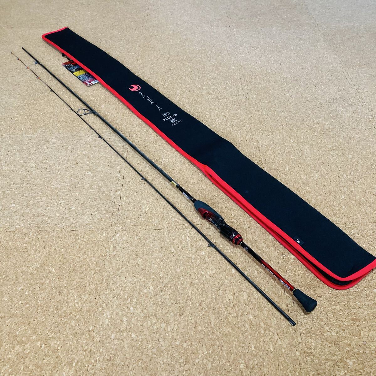 ダイワ 月下美人EX 74UL-S・Q 絃 2ピース スピニングモデル ソリッドティップ 美品 アジング メバリング ゲッカビジン ゲン拍卖