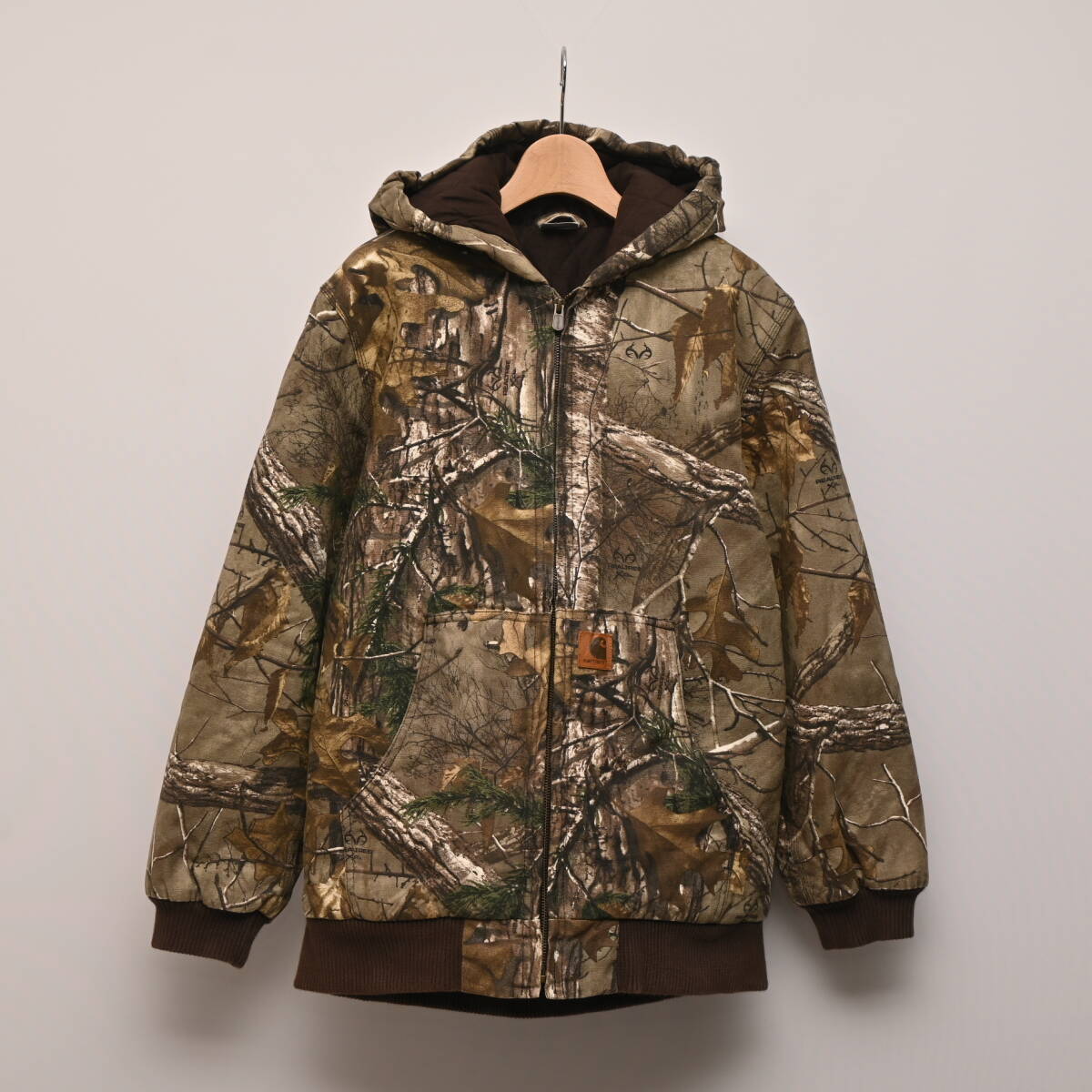 Carhartt カーハート ACTIVE JACKET REALTREE アクティブ ジャケット リアルツリー カモ XL ブラウン カモフラ 迷彩 フード HB4300拍卖