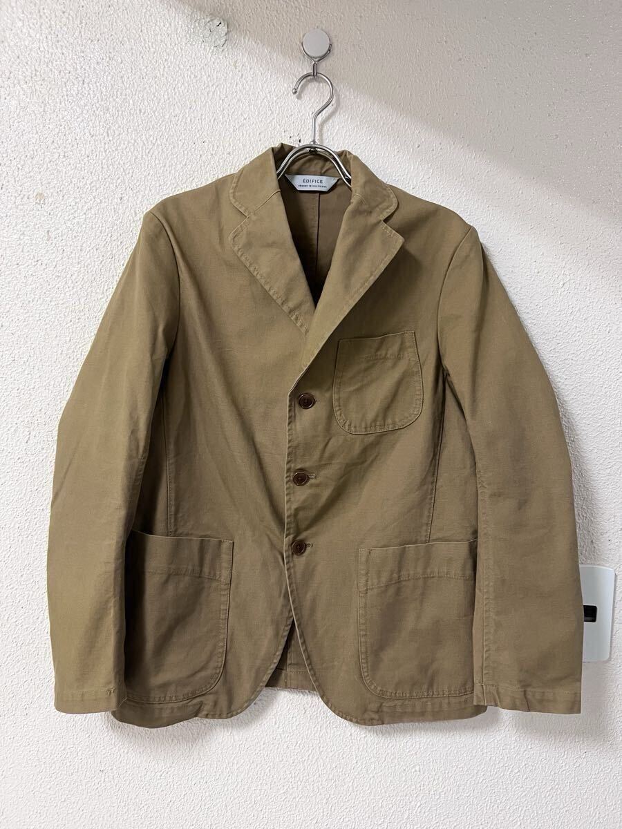 日本製 エディフィス EDIFICE ダック テーラード ワーク ジャケット 38拍卖