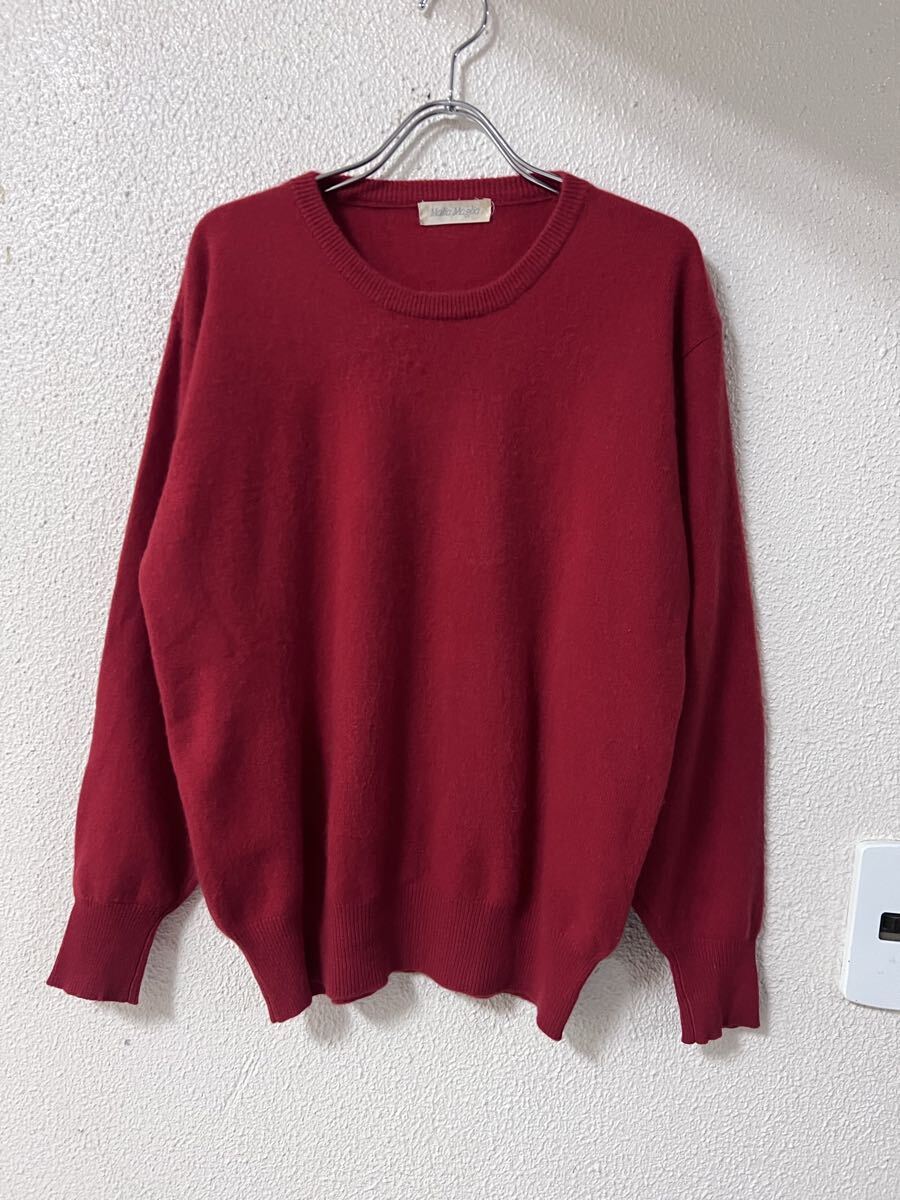 Malia Maglia カシミヤ 100% クルーネック ニット セーター拍卖