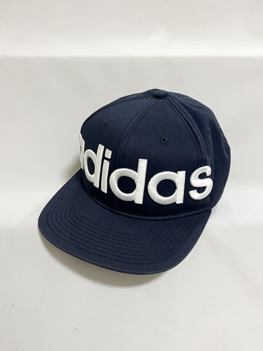 adidas 刺繍文字ロゴデザイン 6パネル スナップバック キャップ 帽子拍卖