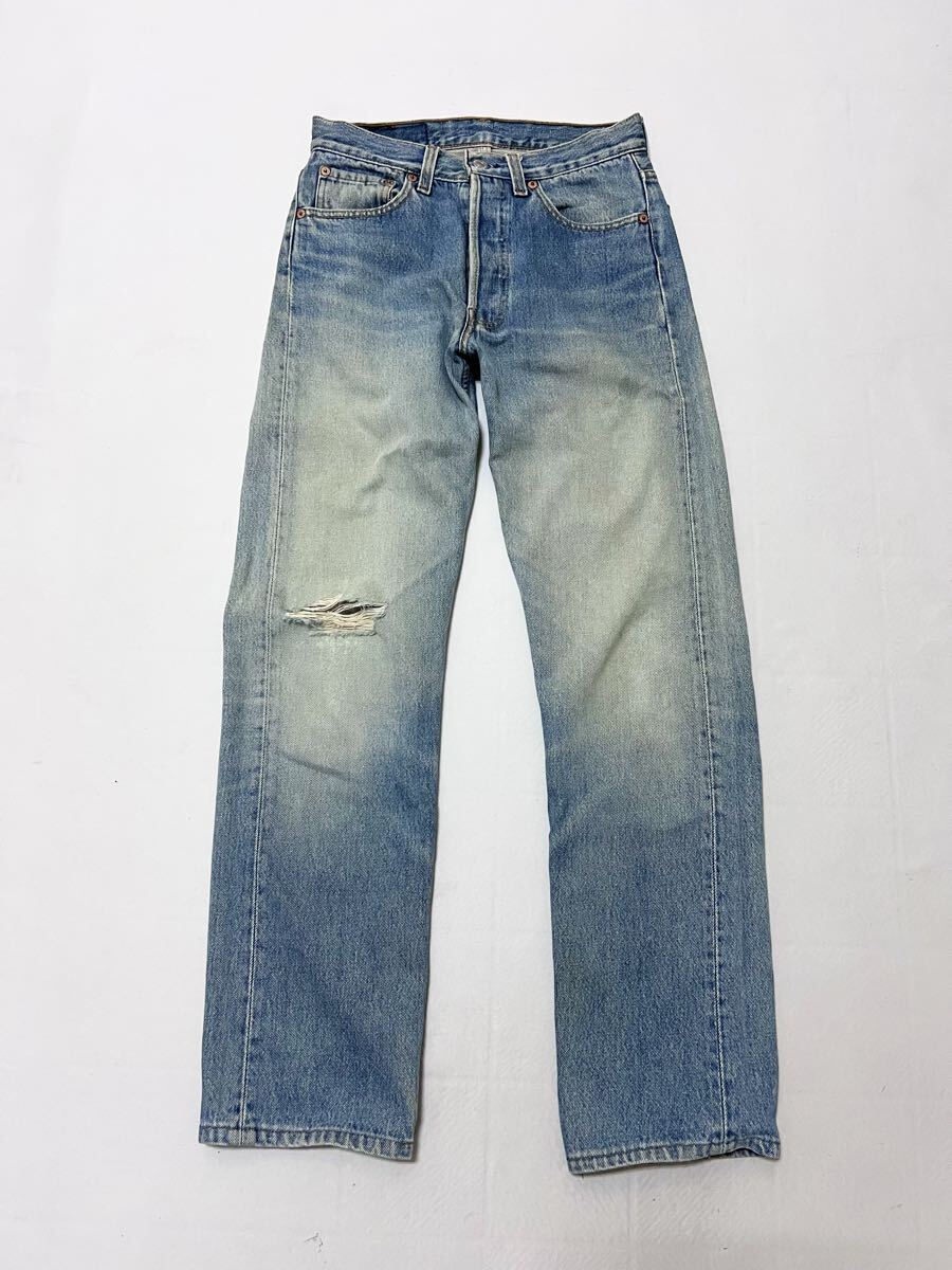90s USA製 リーバイス Levis 501-0000 生デニム パンツ ジーンズ 29 美色 拍卖