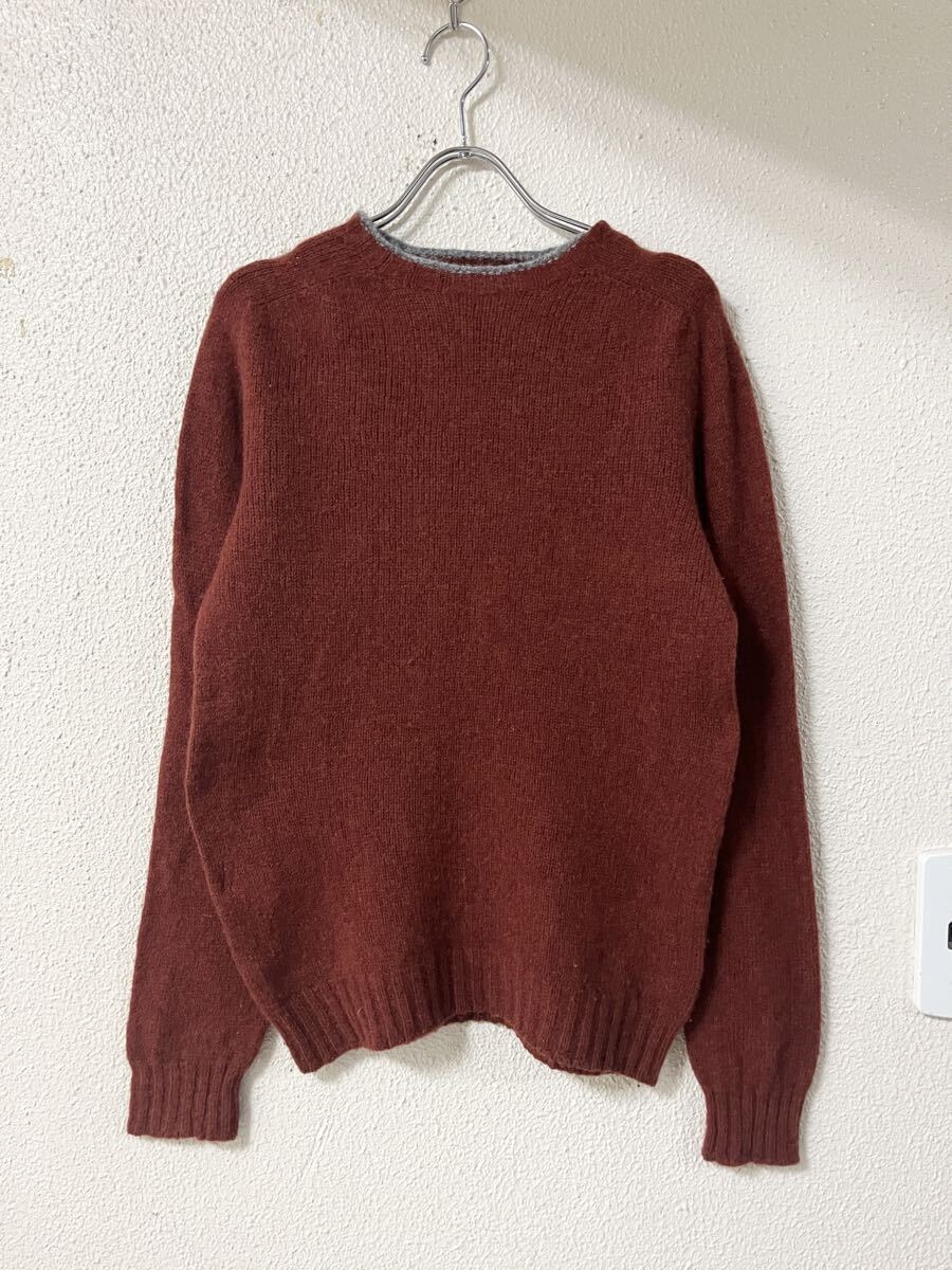 MHL マーガレットハウエル 襟ラインデザイン ウール ニット セーター 拍卖