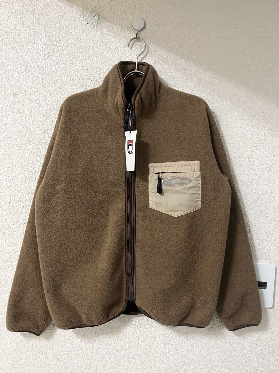 タグ付き 未使用品 FILA フルジップ 裏地付き 胸ポケットデザイン フリースジャケット 拍卖