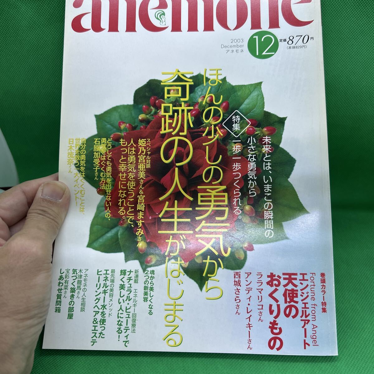anemone(アネモネ)2003年12月号/飛鳥新社/ほんの少しの勇気から奇跡の人生がはじまる/L251010-21*96 アネモネ拍卖