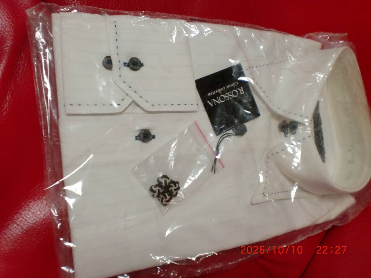 39-82 白 長袖 ROSSONA. Mビジネス スクール おしゃれタイプ拍卖