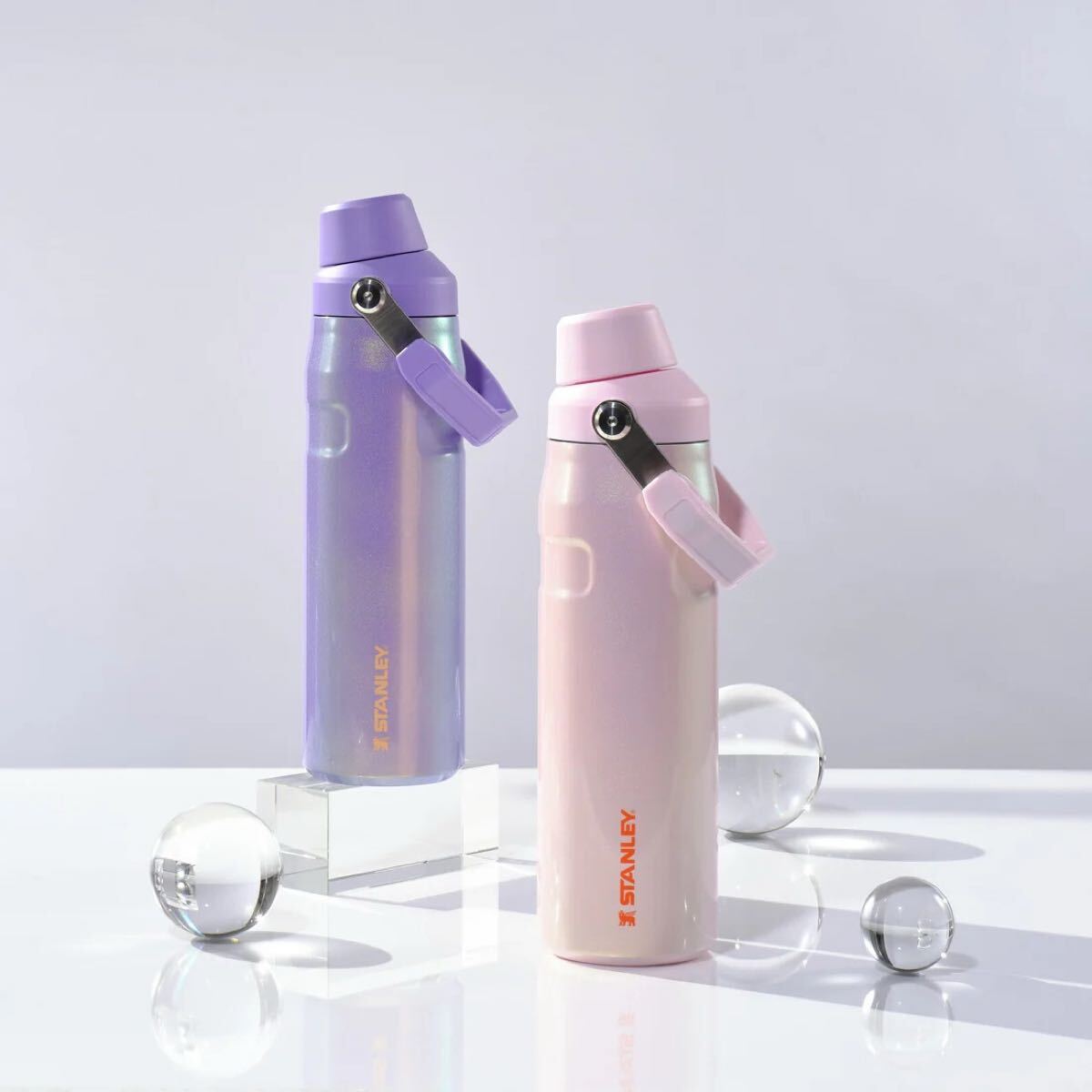 スタンレー stanley ceFlow AeroLight Fast Flow Lid Tumbler Rose Petal Shimmer Periwinkle拍卖