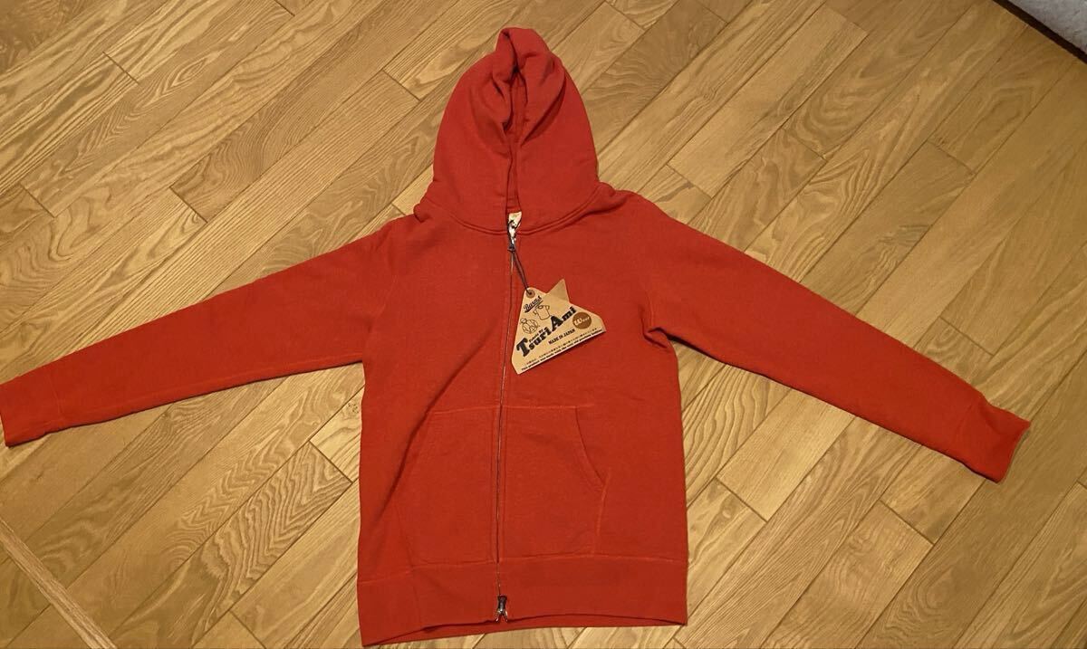 新品 タグ付き barns outfiters つり編み パーカー 赤 RED M拍卖
