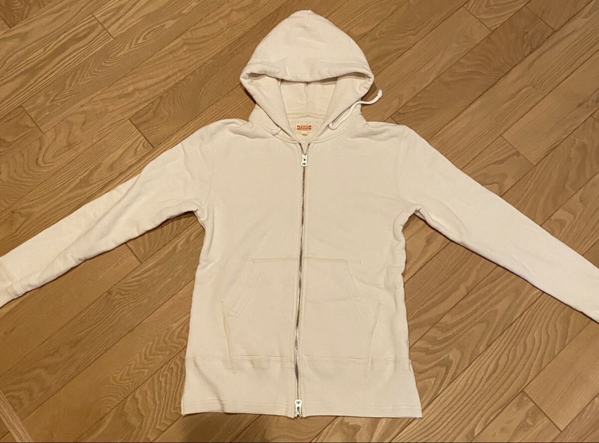 2枚SET BARNS バーンズ USMC 染み込みプリント 吊り編み スウェットパーカー ジップパーカ- 白 灰 グレー ホワイト拍卖