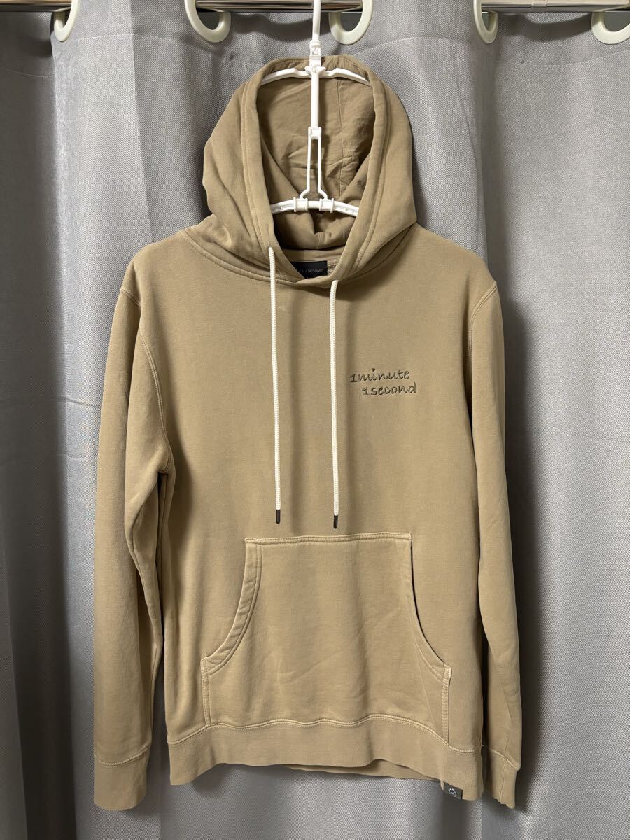 1minute 1secondワンミニットワンセカンド プルオーバースウェットパーカー サイズS 新品同様 スエット拍卖