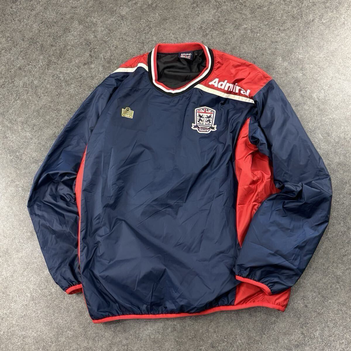Admiral Football アドミラル フットボール ピステトップ ウィンドブレーカー 中綿 プルオーバー ネイビー 紺 イングランド メンズ L拍卖