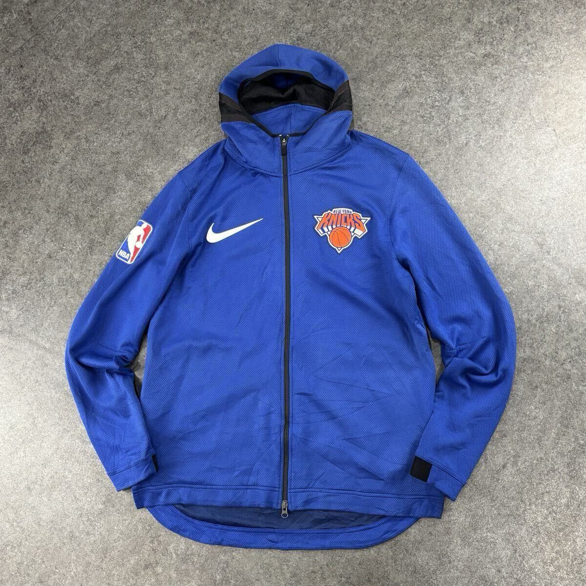 NIKE NBA NEW YORK KNICKS THERMAFLEX SHOWTIME HOODIE ニューヨーク ニックス サーマフレックス ショータイム フーディー L 899860-495拍卖
